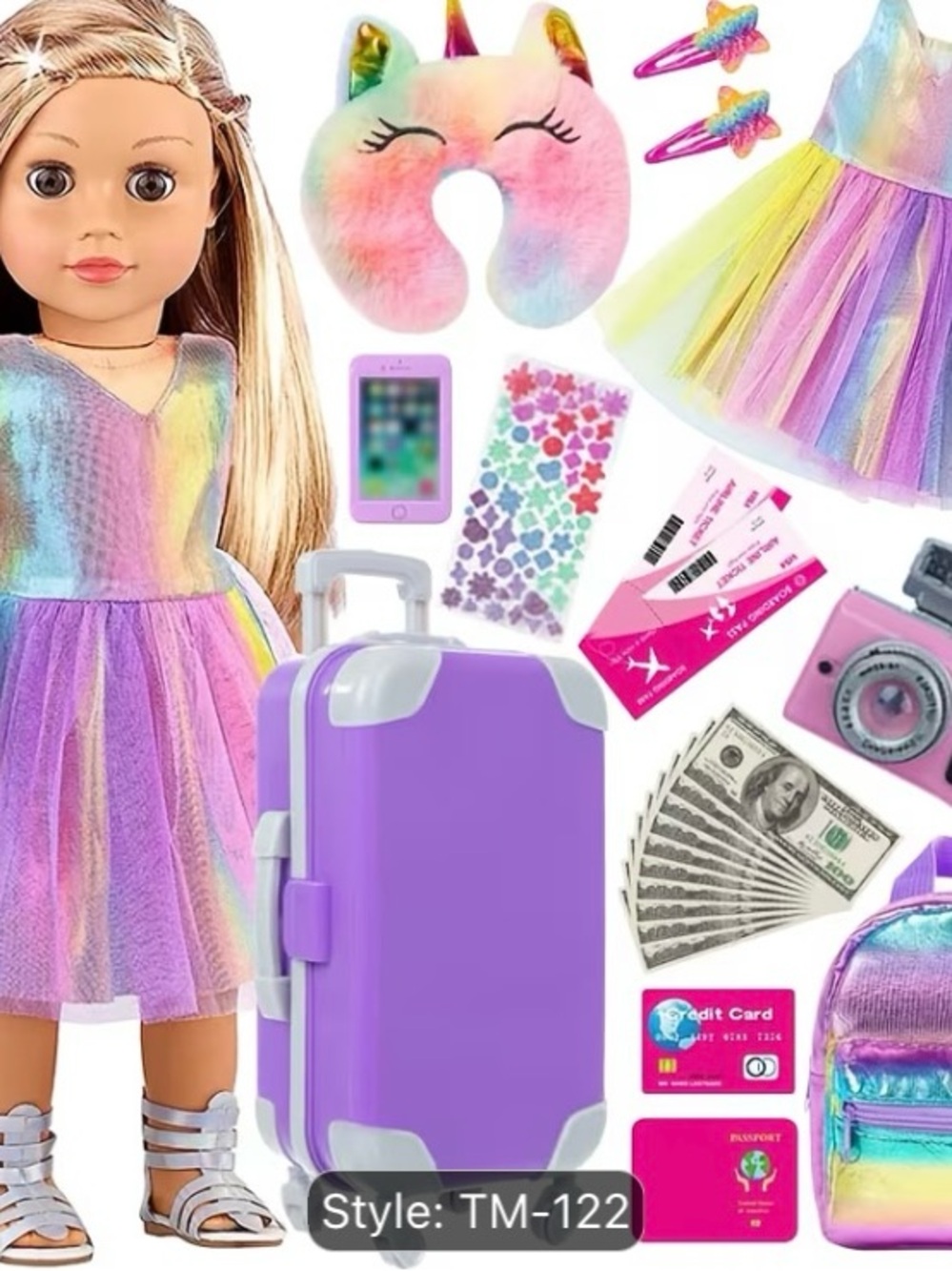 American girl 18 Inch Doll Play Set with Doll Clothes and Accessories No Doll